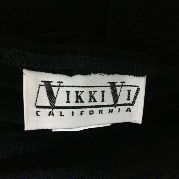 NWT VIKKI VI Black 3/4 - Long Sleeve Ribbed Slinky Round Collar Dress - Picture 2 of 8